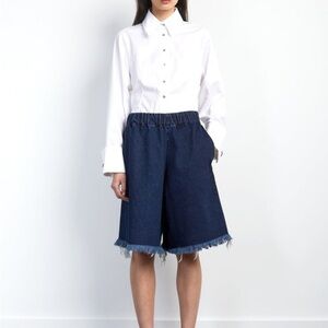 MARQUES ' ALMEIDA Track Suit Denim Shorts